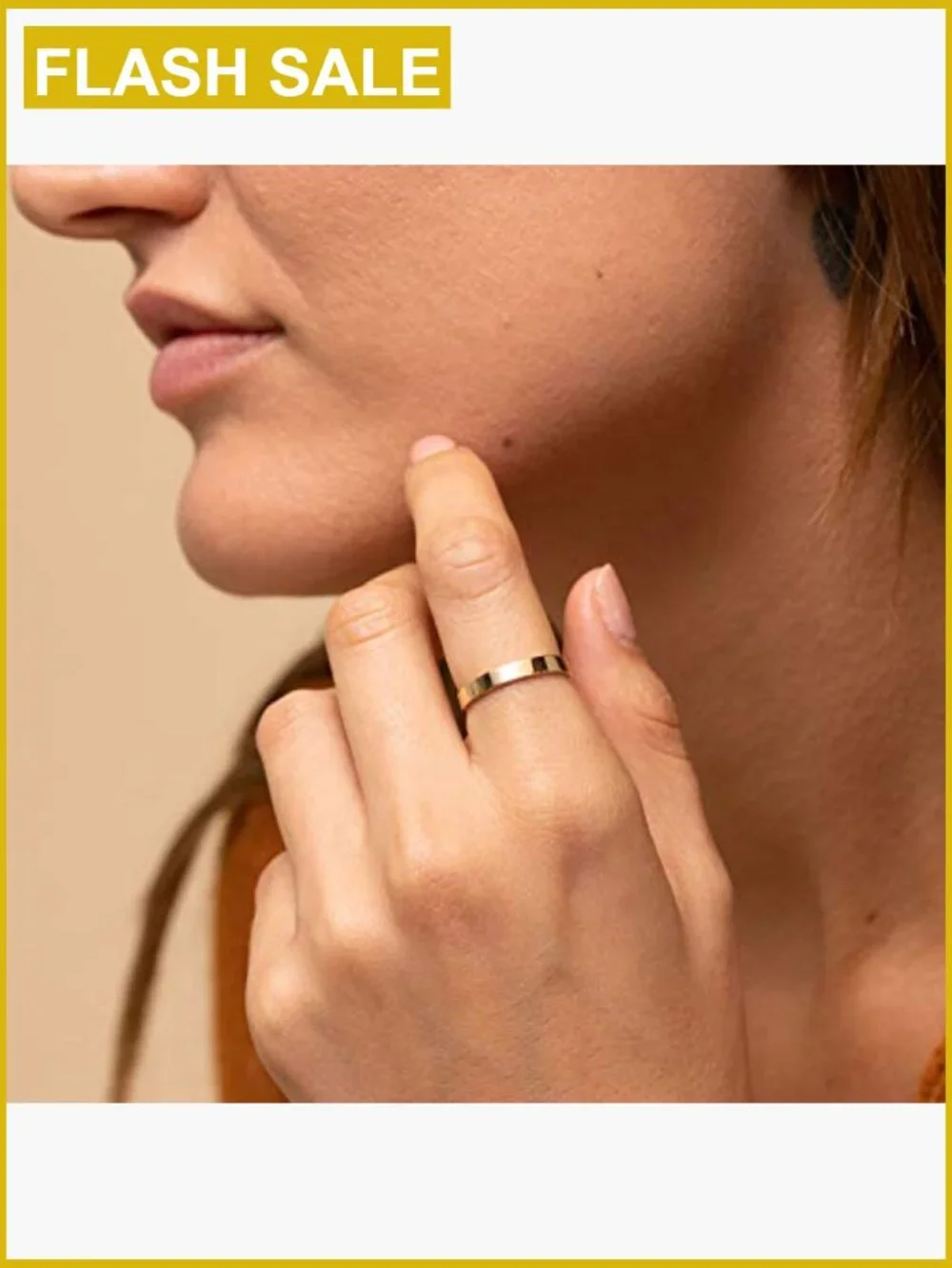 Dainty Gold Stacking Ring Band Thin Stackable Wedding Band Comfort Fit Sizes